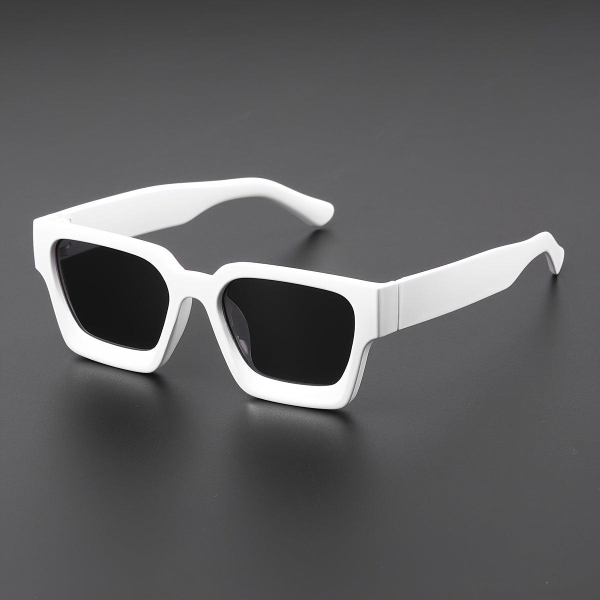 Valcien- Bold Square Frame Sunglasses Retro Oversized Shades for Men & Women UV400 Protection