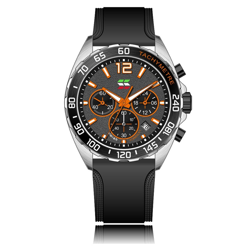 Valcien- Luxury Chronograph Watch Detail | Racing-Inspired Men's Watch
