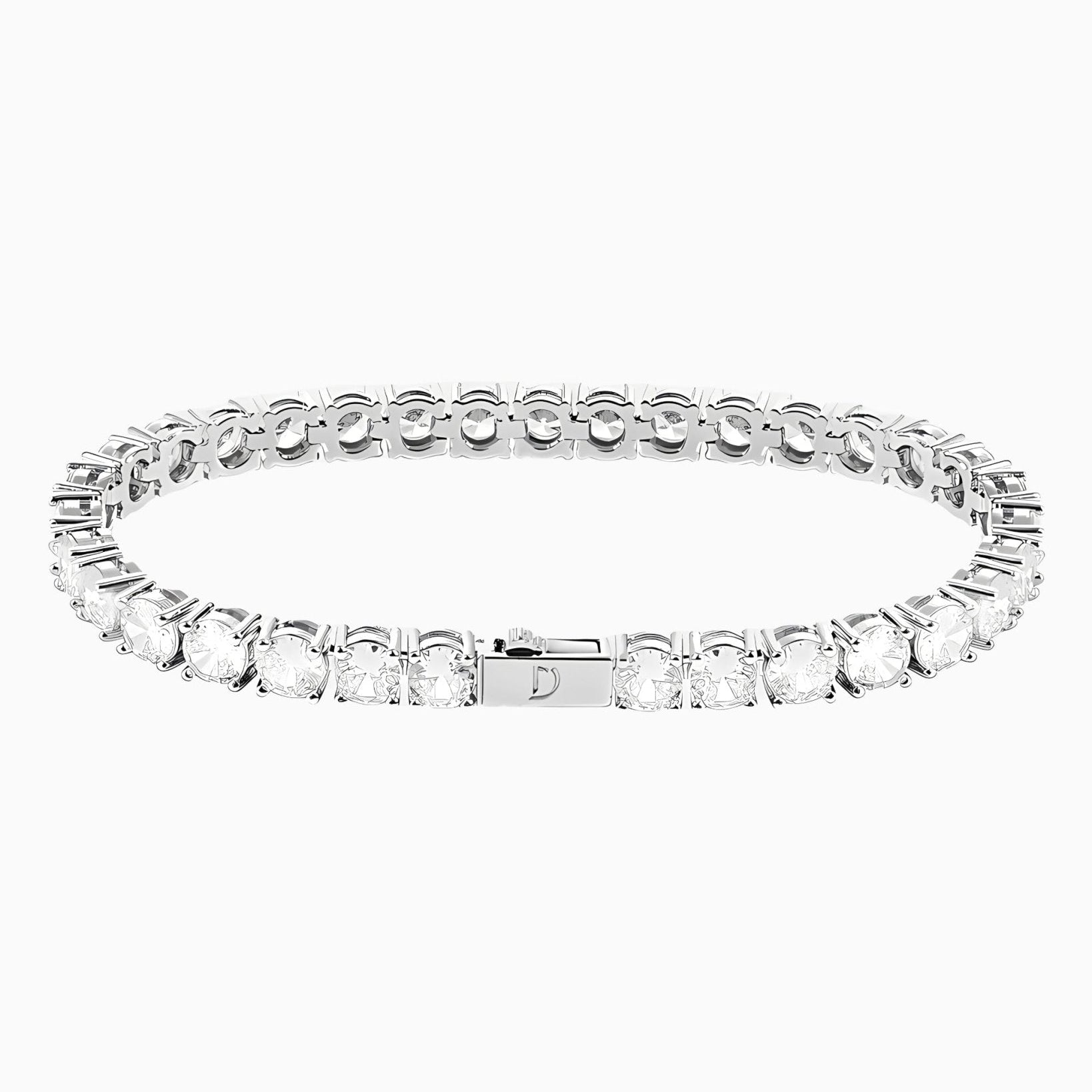 TENNISBOY ARMBAND. - 5MM WITGOUD