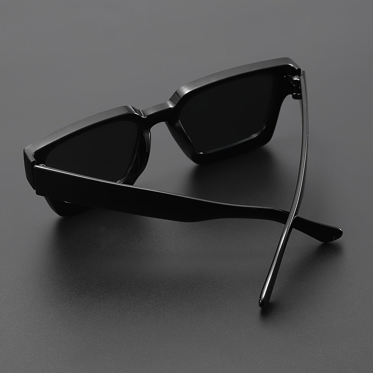 Valcien- Bold Square Frame Sunglasses Retro Oversized Shades for Men & Women UV400 Protection