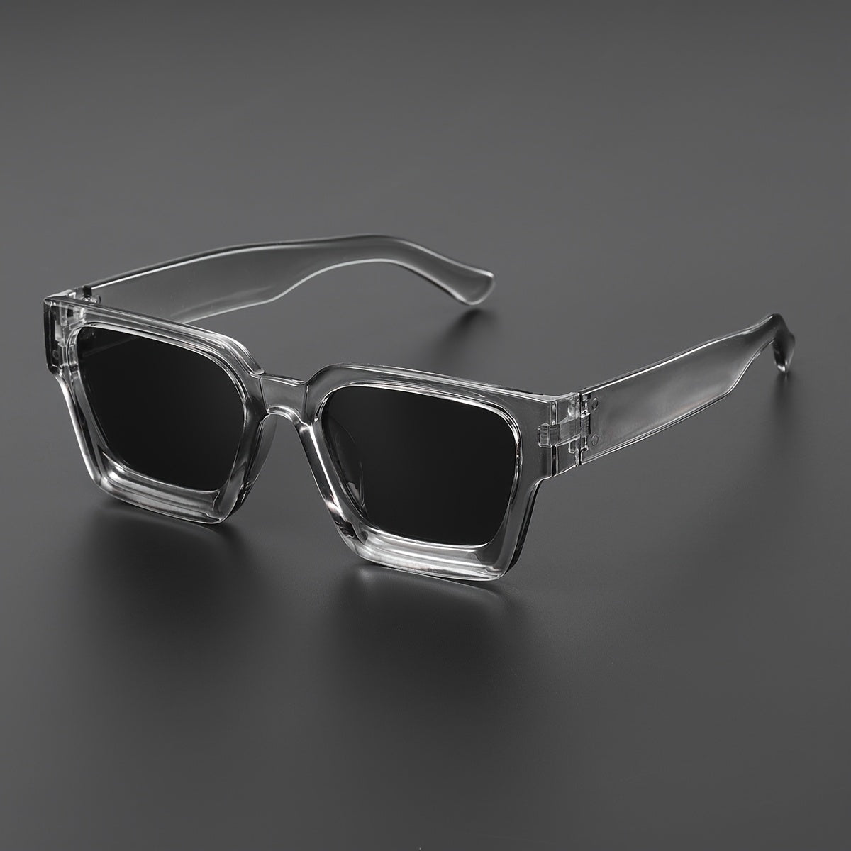 Valcien- Bold Square Frame Sunglasses Retro Oversized Shades for Men & Women UV400 Protection