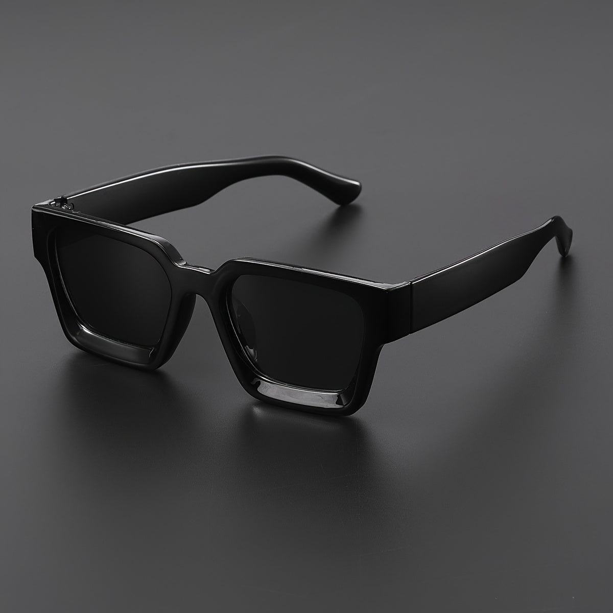 Valcien- Bold Square Frame Sunglasses Retro Oversized Shades for Men & Women UV400 Protection