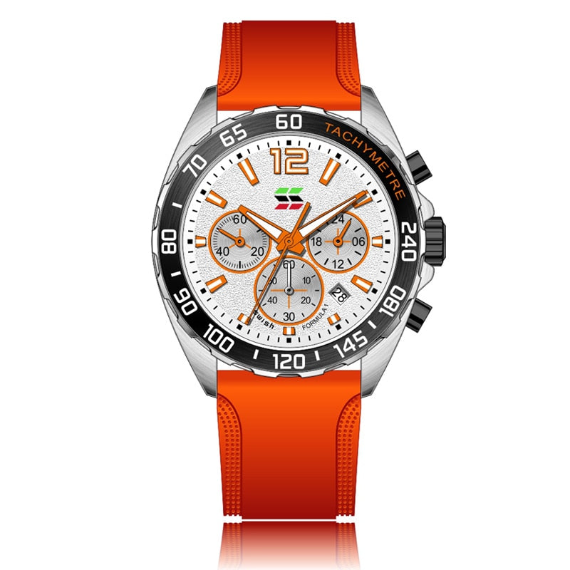Valcien- Luxury Chronograph Watch Detail | Racing-Inspired Men's Watch