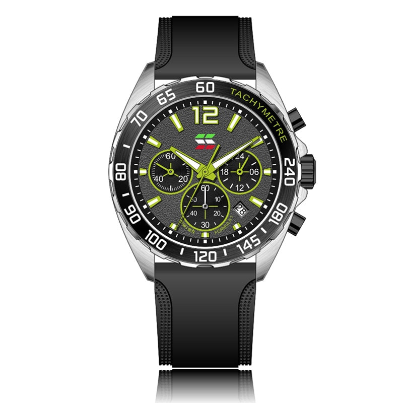 Valcien- Luxury Chronograph Watch Detail | Racing-Inspired Men's Watch