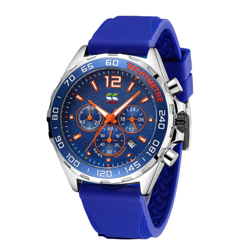 Valcien- Luxury Chronograph Watch Detail | Racing-Inspired Men's Watch