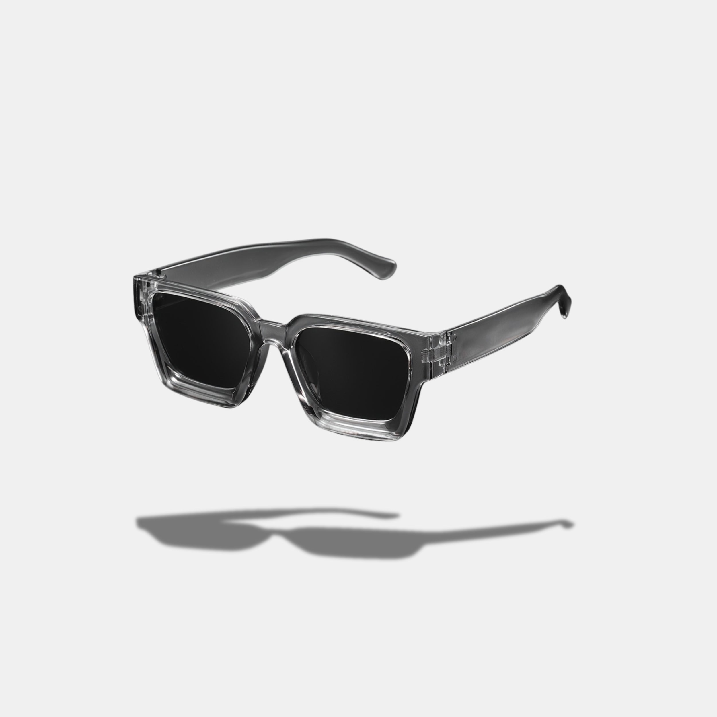 Valcien- Bold Square Frame Sunglasses Retro Oversized Shades for Men & Women UV400 Protection